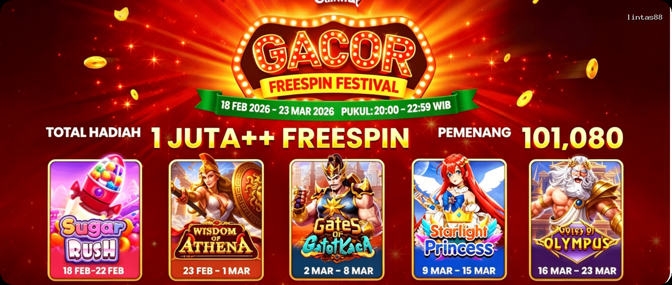 Login lintas88 Sekarang Bonus Melimpah